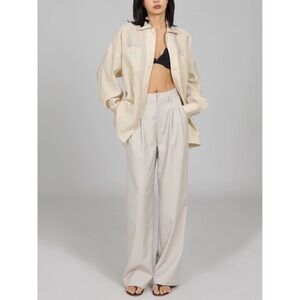 miranda song beige cream trousers
office look
size s